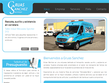 Tablet Screenshot of gruas-sanchez.com